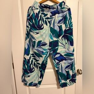 C&C California Linen Leaf Pants Size S